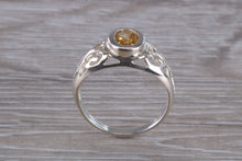 Load image into Gallery viewer, Oval cut Citrine set Silver Ring