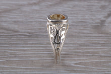 Load image into Gallery viewer, Oval cut Citrine set Silver Ring