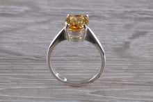 Load image into Gallery viewer, Oval cut Citrine set Silver Ring