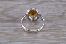Load image into Gallery viewer, Oval cut Citrine set Silver Ring