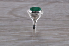Load image into Gallery viewer, Silver Natural Malachite Ring