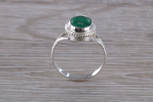 Load image into Gallery viewer, Silver Natural Malachite Ring