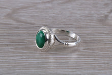 Load image into Gallery viewer, Silver Natural Malachite Ring