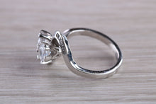 Load image into Gallery viewer, Two Half carat Moissanite Diamond Statement Ring