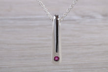 Load image into Gallery viewer, Ruby set Silver Necklace