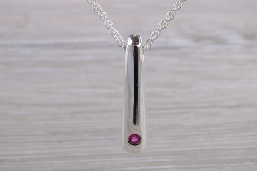 Ruby set Silver Necklace