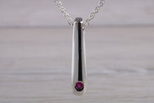Load image into Gallery viewer, Ruby set Silver Necklace