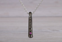 Load image into Gallery viewer, Ruby set Silver Necklace