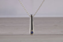 Load image into Gallery viewer, Natural Blue Sapphire set Silver Necklace