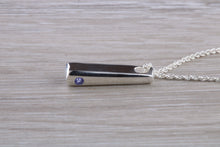 Load image into Gallery viewer, Natural Blue Sapphire set Silver Necklace