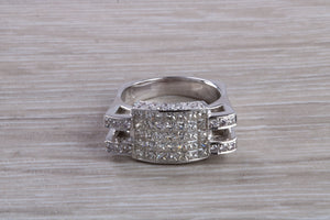 Natural Diamond set ladies Cocktail ring. natural diamonds and 18ct gold. Dress, cocktail, anniversary,statement ring. Perfect Gift idea