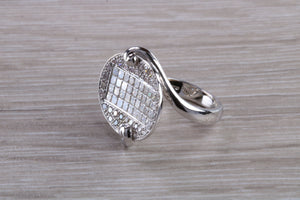 Natural Diamond set ladies Cocktail ring. natural diamonds and 18ct gold. Dress, cocktail, anniversary,statement ring. Perfect Gift idea