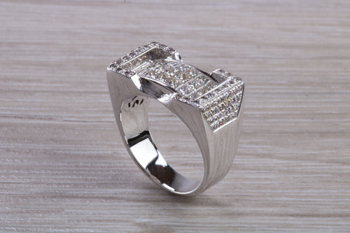 Natural Diamond set ladies Cocktail ring. natural diamonds and 18ct gold. Dress, cocktail, anniversary,statement ring. Perfect Gift idea