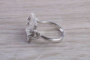 Natural Diamond set ladies Cocktail ring. natural diamonds and 18ct gold. Dress, cocktail, anniversary,statement ring. Perfect Gift idea