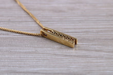Load image into Gallery viewer, Natural Ruby and Diamond Pendant Set in 18ct yellow Gold With Chain.Real Rubies and Diamonds. Perfect Anniversary Gift