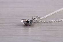 Load image into Gallery viewer, Round cut Half carat Amethyst set White Gold Necklace