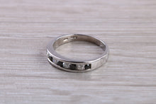 Load image into Gallery viewer, Black and White Diamond set White Gold Eternity Ring