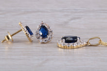 Load image into Gallery viewer, 9ct Yellow Gold Earrings and Matching Necklace