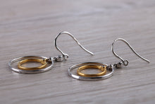 Load image into Gallery viewer, Beautiful Two Tone Diamond set Dropper Earrings
