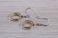 Load image into Gallery viewer, Beautiful Two Tone Diamond set Dropper Earrings