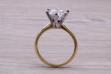 Load image into Gallery viewer, One carat Moissanite Diamond set Two Tone Gold Solitaire