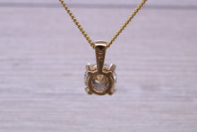 Load image into Gallery viewer, One carat Round cut Moissanite Diamond Solitaire Necklace