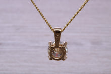 Load image into Gallery viewer, One carat Round cut Moissanite Diamond Solitaire Necklace