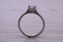 Load image into Gallery viewer, One carat Moissanite Diamond set Dainty Solitaire