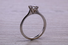 Load image into Gallery viewer, One carat Moissanite Diamond set Dainty Solitaire