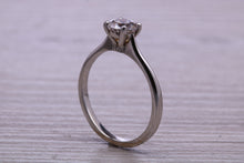Load image into Gallery viewer, One carat Moissanite Diamond set Dainty Solitaire