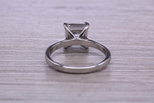 Load image into Gallery viewer, One carat Princess cut Moissanite Diamond Solitaire