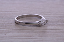 Load image into Gallery viewer, Marquise cut One carat Moissanite Diamond set Platinum Solitaire