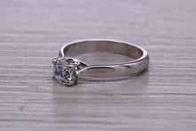 Load image into Gallery viewer, One carat Moissanite Diamond set Chunky Solitaire