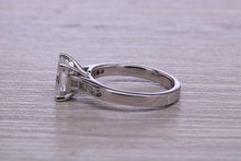 Load image into Gallery viewer, One carat Moissnaite Diamond and Natural Diamond set Ring