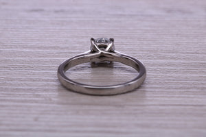 0.70 carat Round cut Natural Diamond set Solitaire