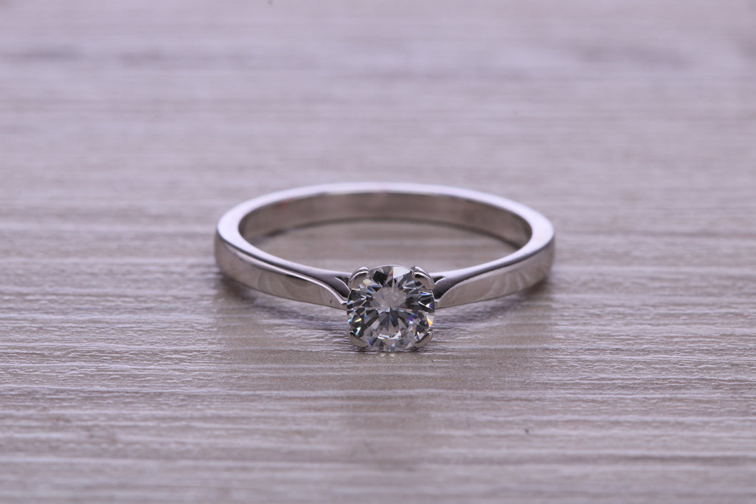 Beautiful Diamond Solitaire, Certified Diamond, Choice of Diamond Sizes and Precious Metal