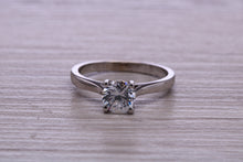Load image into Gallery viewer, One Carat Certified Diamond set Platinum Solitaire