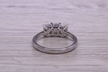 Load image into Gallery viewer, 1.25ct Emerald cut Moissanite Diamond set Platinum Ring