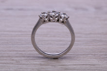 Load image into Gallery viewer, Traditional Moissanite Diamond set Trilogy Ring