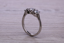 Load image into Gallery viewer, Three Quarter carat Trilogy Diamond set Platinum Ring