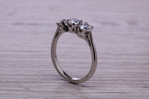 Three Quarter carat Trilogy Diamond set Platinum Ring