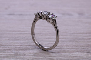 One and Quarter carat Trilogy Diamond set Ring