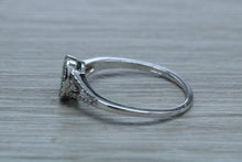 Load image into Gallery viewer, Emerald and Diamond Halo Ring