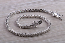 Load image into Gallery viewer, Two carat Diamond set 18ct White Gold Tennis bracelet