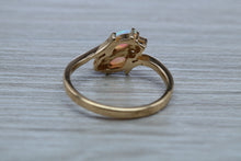 Load image into Gallery viewer, Fiery Opal and Diamonds set Yellow Gold Ring