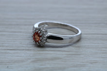Load image into Gallery viewer, Petite Ruby and Diamond Cluster Ring