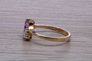 Amethyst and Opal set Yellow Gold Ring