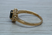Load image into Gallery viewer, Blue Sapphire and Diamond Ring