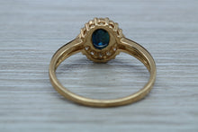 Load image into Gallery viewer, Blue Sapphire and Diamond Ring