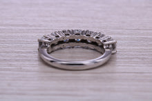 Load image into Gallery viewer, Traditional Diamond Eterniry ring, 7 top grade Moissanite Diamonds, 1.75 carat weight, choice of Platinum or 18ct Yellow Gold